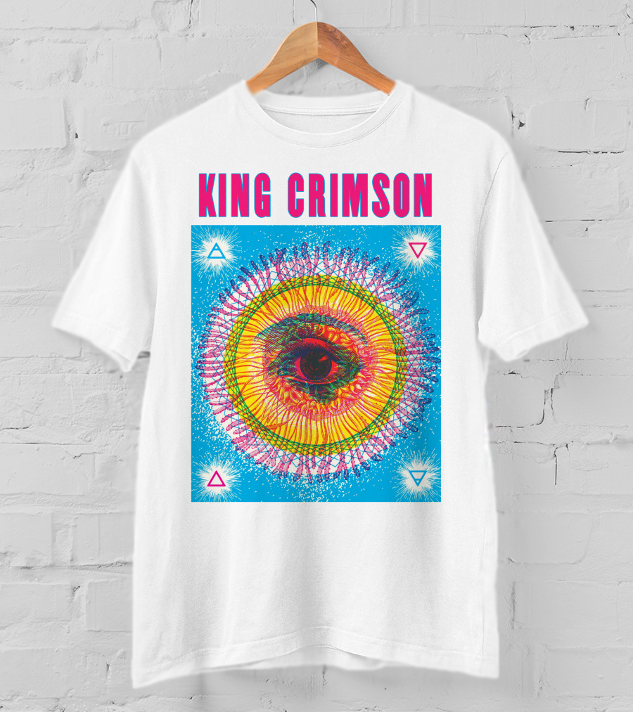 King Crimson Psychedelic Eye Geometric T-Shirt