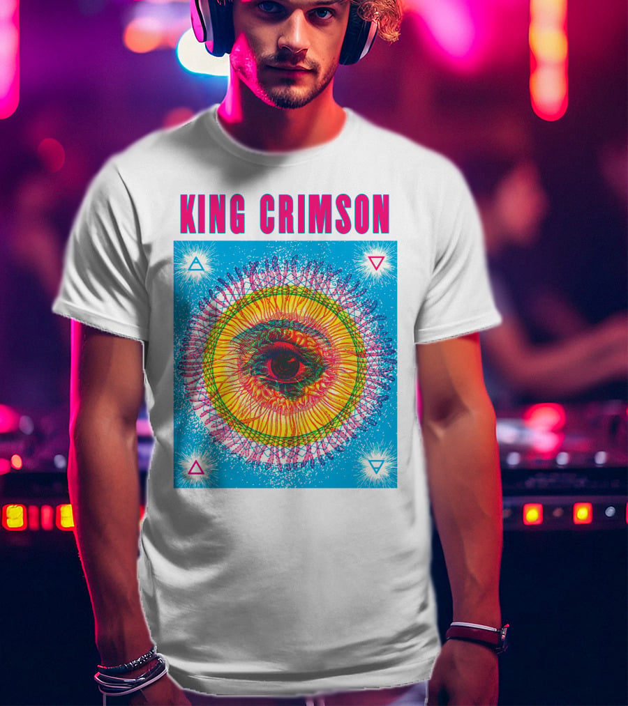King Crimson Psychedelic Eye Geometric T-Shirt