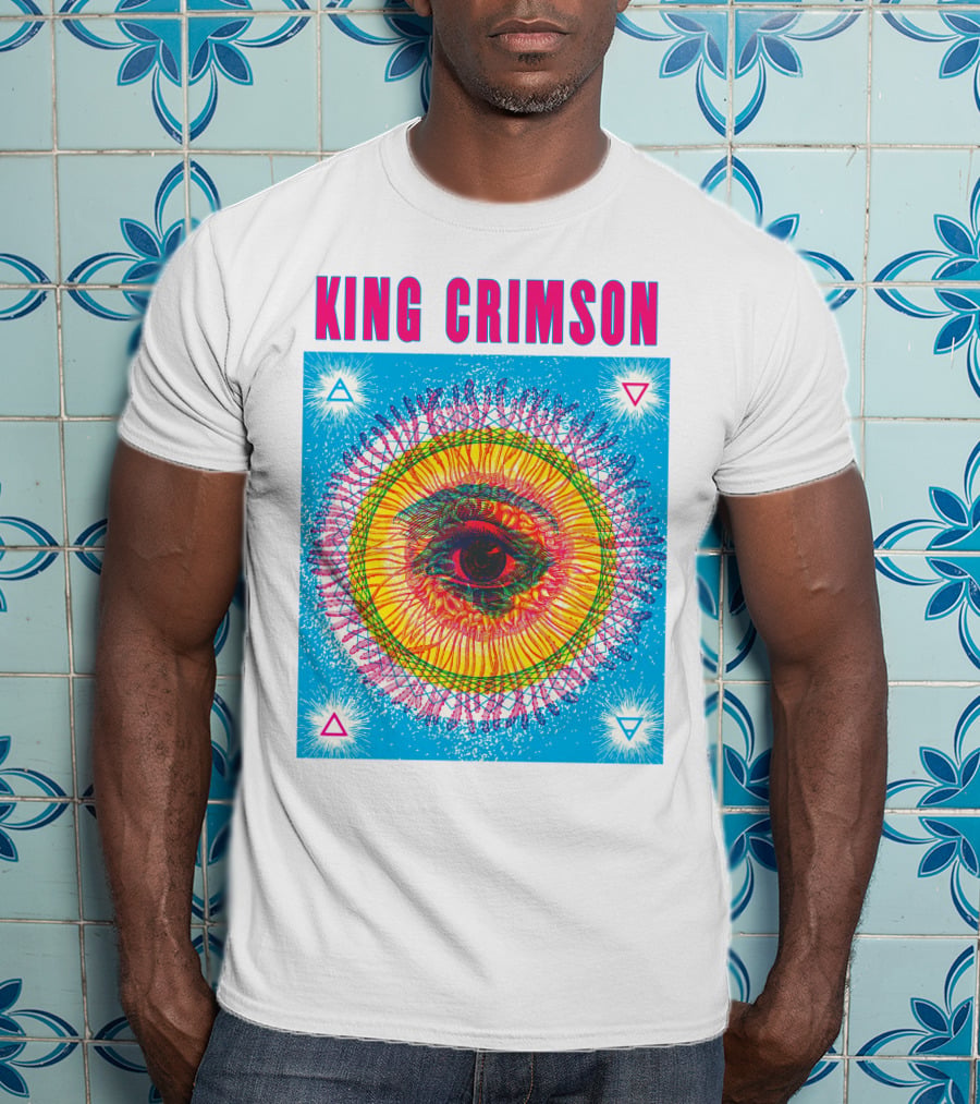 King Crimson Psychedelic Eye Geometric T-Shirt