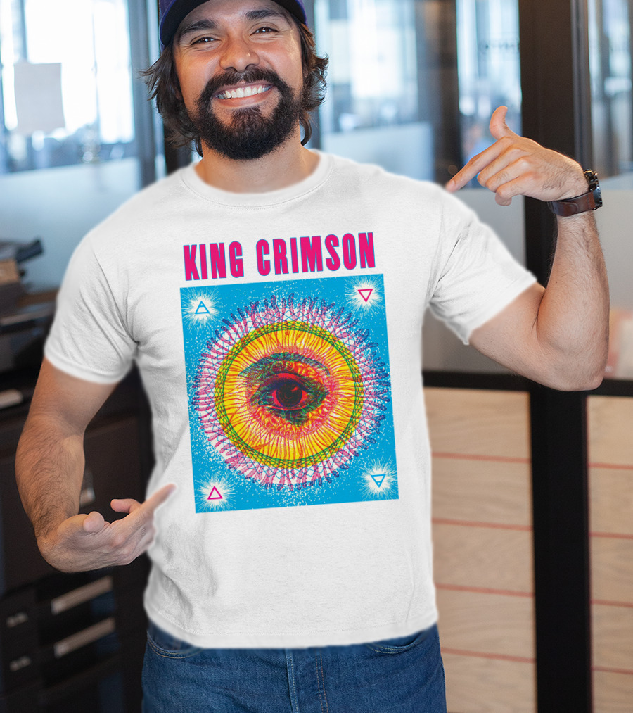 King Crimson Psychedelic Eye Geometric T-Shirt