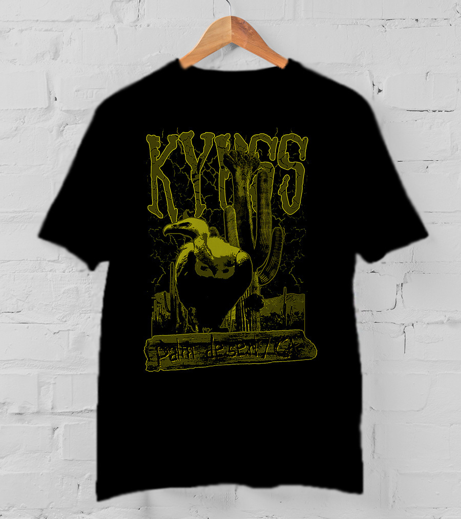 Kyuss Palm Desert Ca Cactus And Vulture Artwork T-Shirt