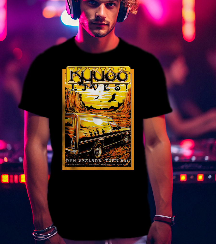 Kyuss Lives New Zealand Tour 2011 T-Shirt