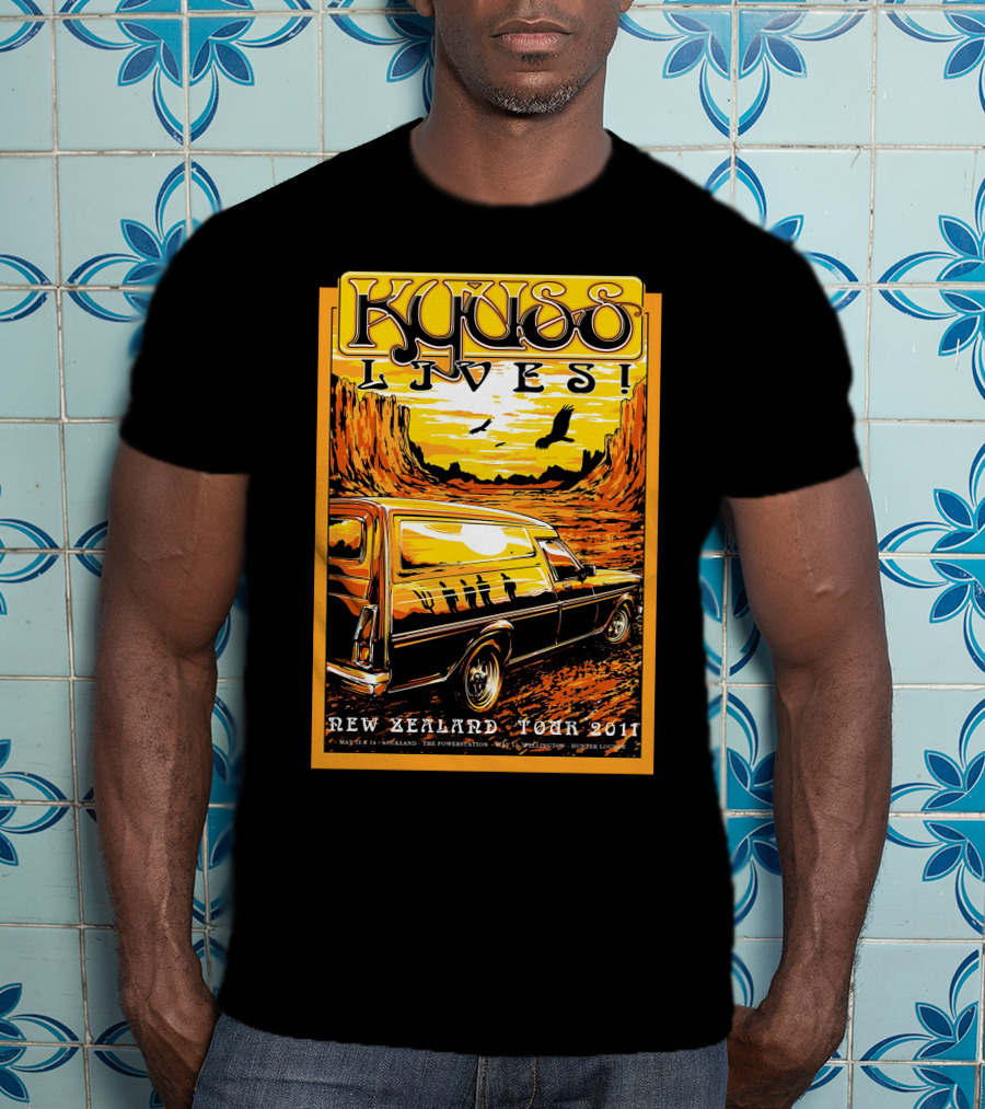 Kyuss Lives New Zealand Tour 2011 T-Shirt