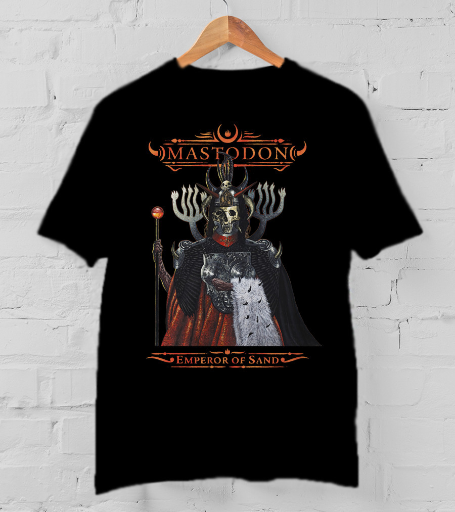 Mastodon Emperor Of Sand Skull Warrior T-Shirt