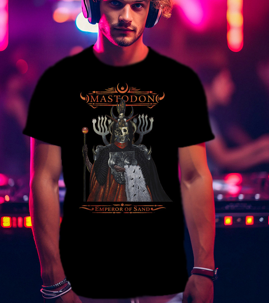 Mastodon Emperor Of Sand Skull Warrior T-Shirt