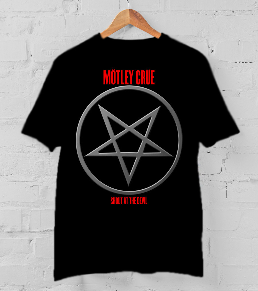 Mötley Crüe Shout At The Devil Pentagram T-Shirt