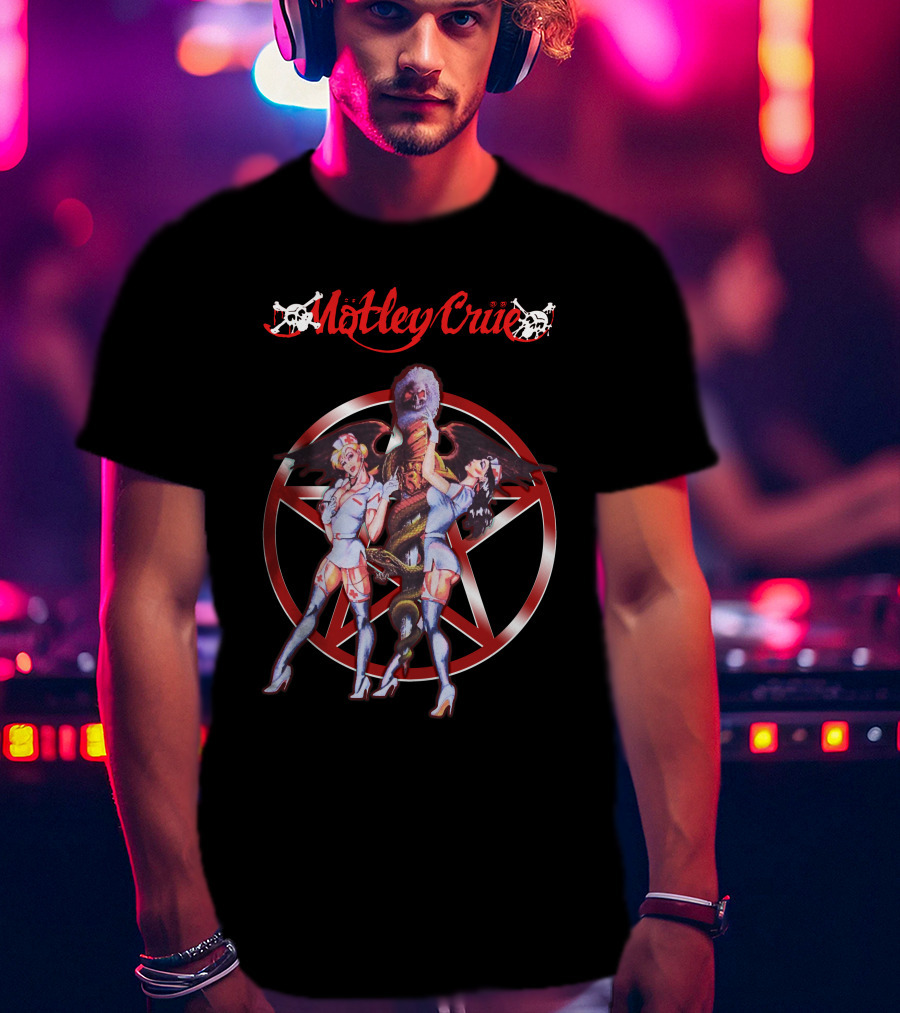 Mötley Crüe Devil Nurse Fantasy Star T-Shirt