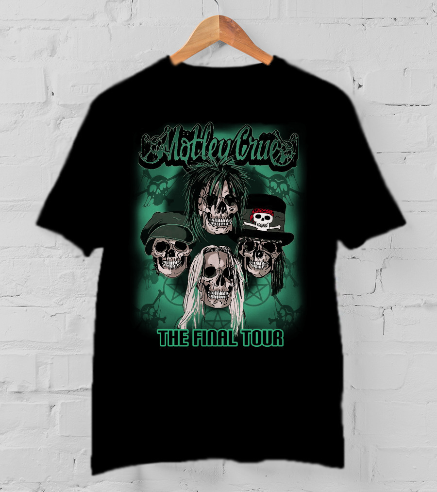 Mötley Crüe The Final Tour Skull Faces T-Shirt
