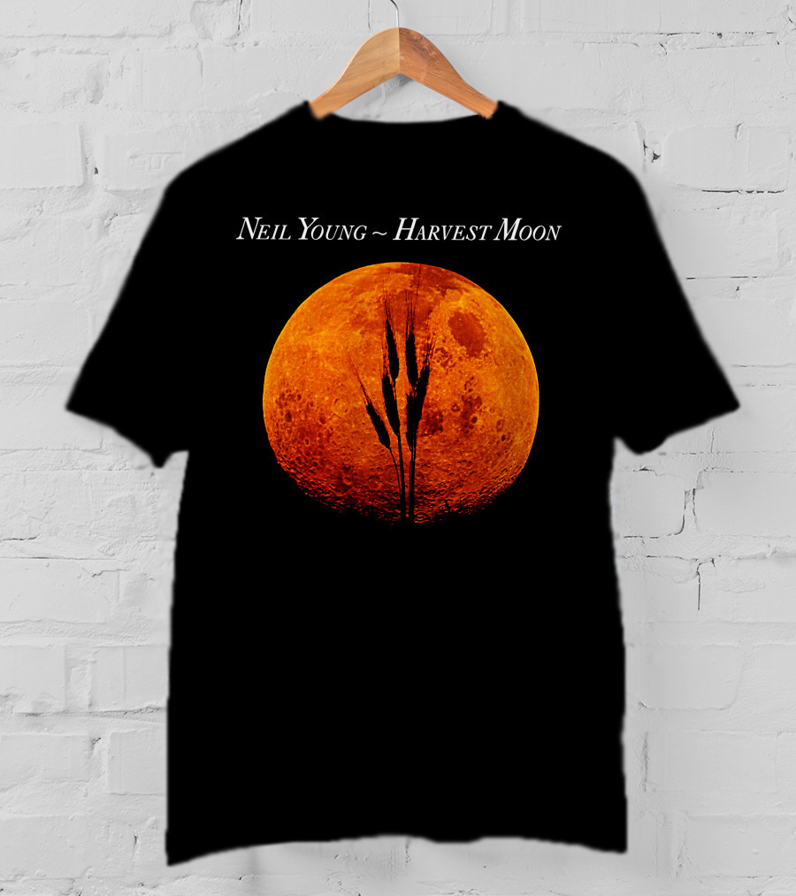 Neil Young Harvest Moon Orange Moon T-Shirt