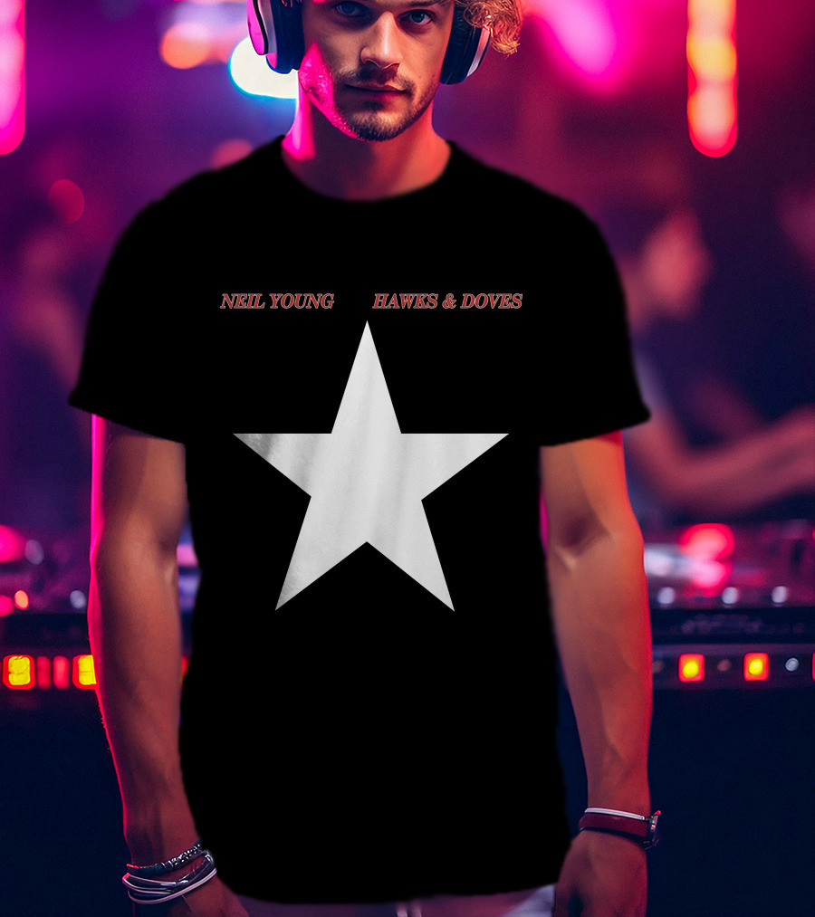 Neil Young Hawks & Doves Star T-Shirt