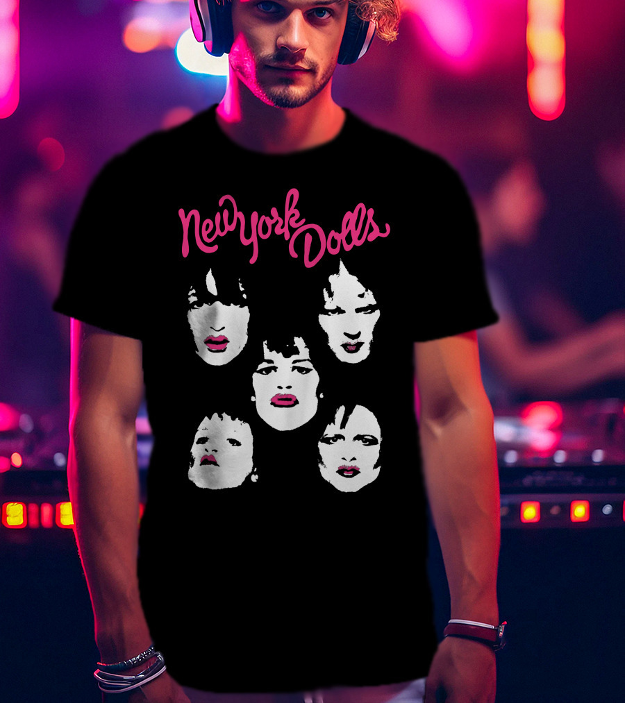 New York Dolls Band Faces T-Shirt