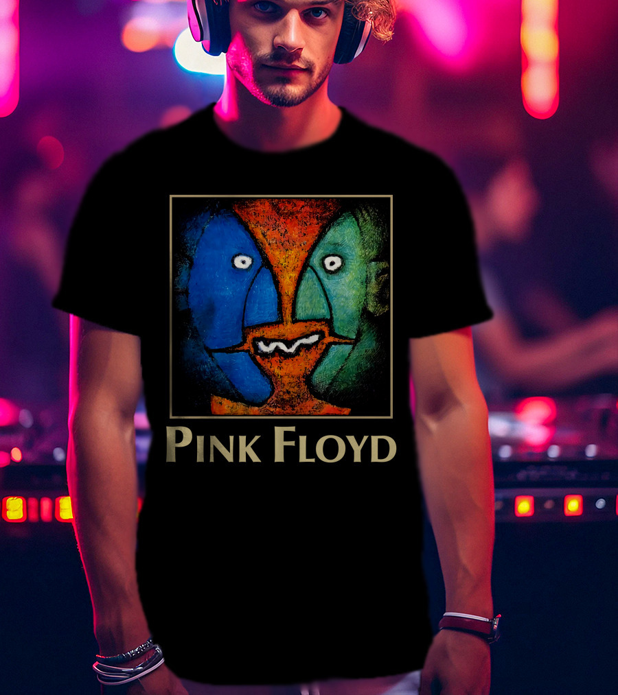 Pink Floyd Abstract Faces Artwork T-Shirt