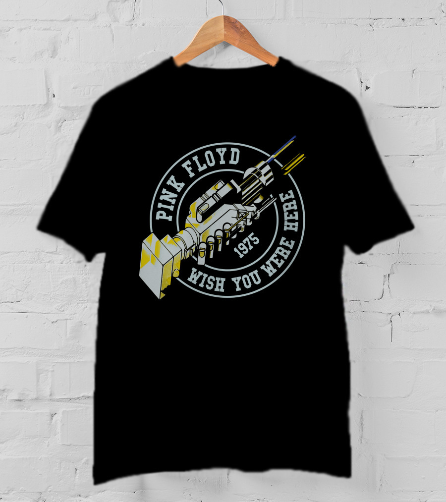 Pink Floyd Wish You Were Here 1975 Handshake Robotic Gear T-Shirt