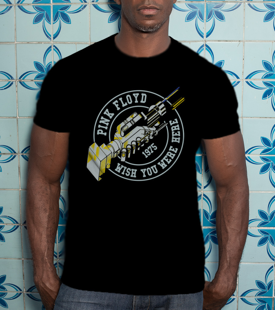 Pink Floyd Wish You Were Here 1975 Handshake Robotic Gear T-Shirt