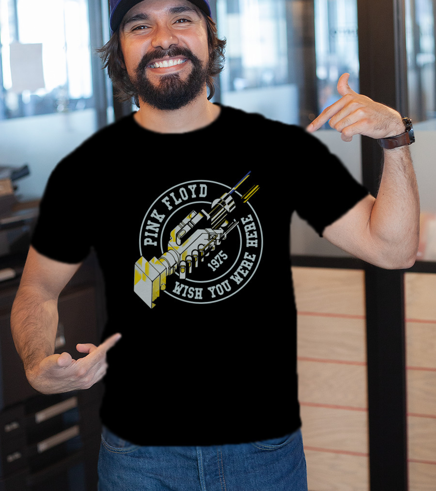 Pink Floyd Wish You Were Here 1975 Handshake Robotic Gear T-Shirt