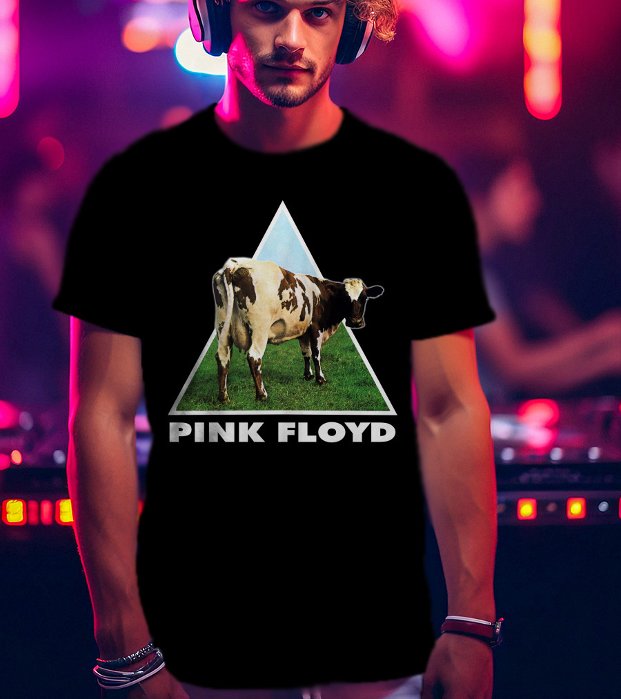 Pfl(43) Pink Floyd Atom Heart Mother Album Cow T-Shirt