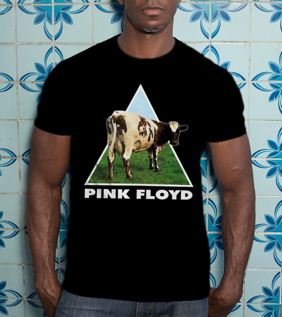 Pfl(43) Pink Floyd Atom Heart Mother Album Cow T-Shirt