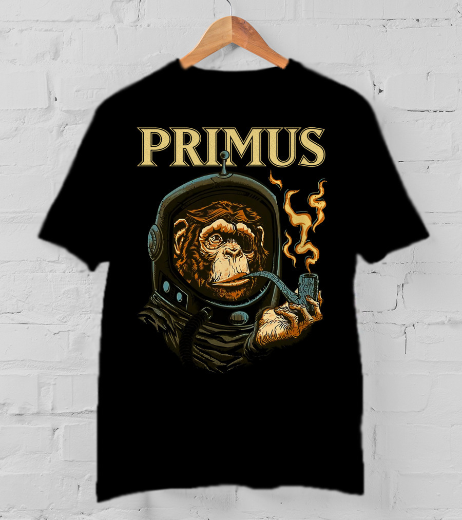 Primus Space Monkey Smoking Pipe T-Shirt