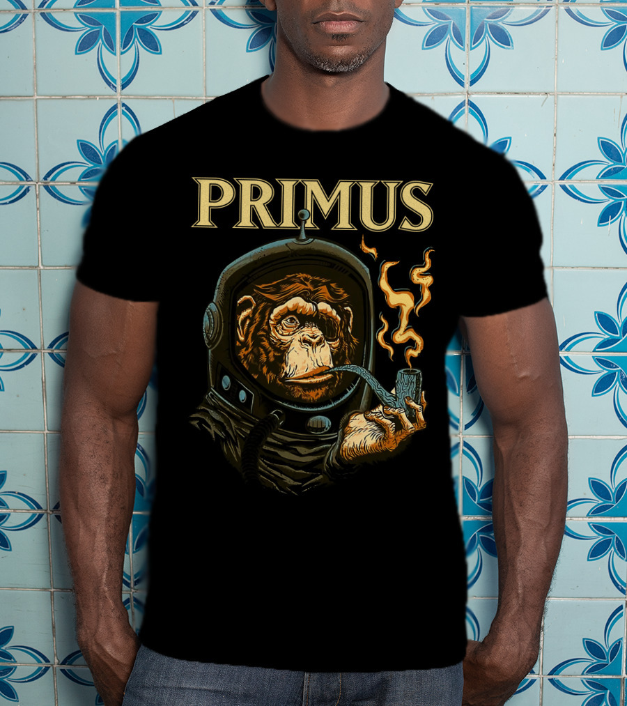 Primus Space Monkey Smoking Pipe T-Shirt