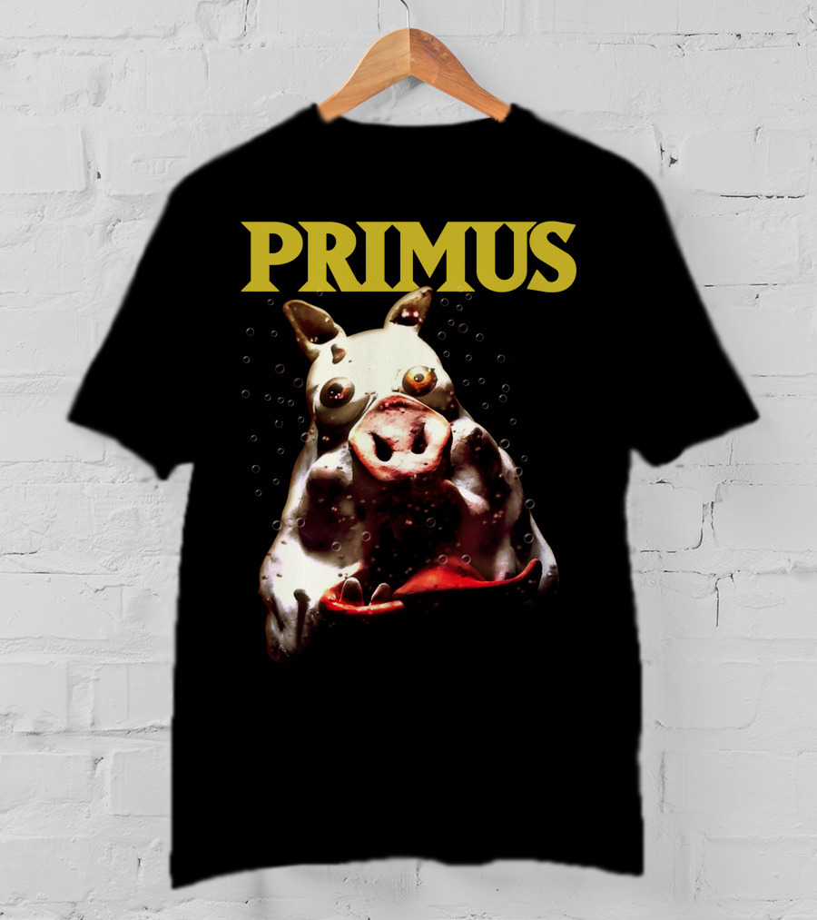 Primus Cow Imagery With Bubbles T-Shirt