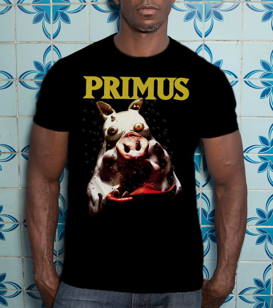 Primus Cow Imagery With Bubbles T-Shirt