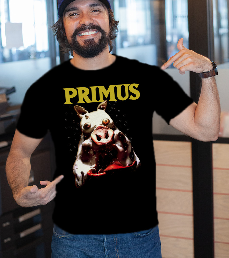 Primus Cow Imagery With Bubbles T-Shirt