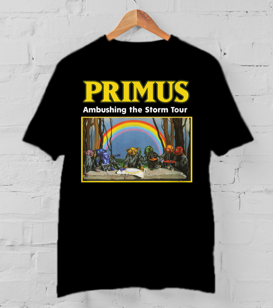Primus Ambushing The Storm Tour Rainbow Artwork T-Shirt