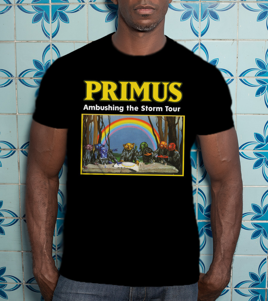 Primus Ambushing The Storm Tour Rainbow Artwork T-Shirt
