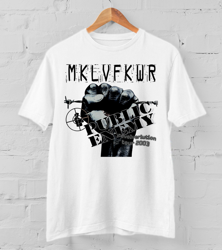 Mklvfkwr Public Enemy Revolverlution Tour 2003 T-Shirt