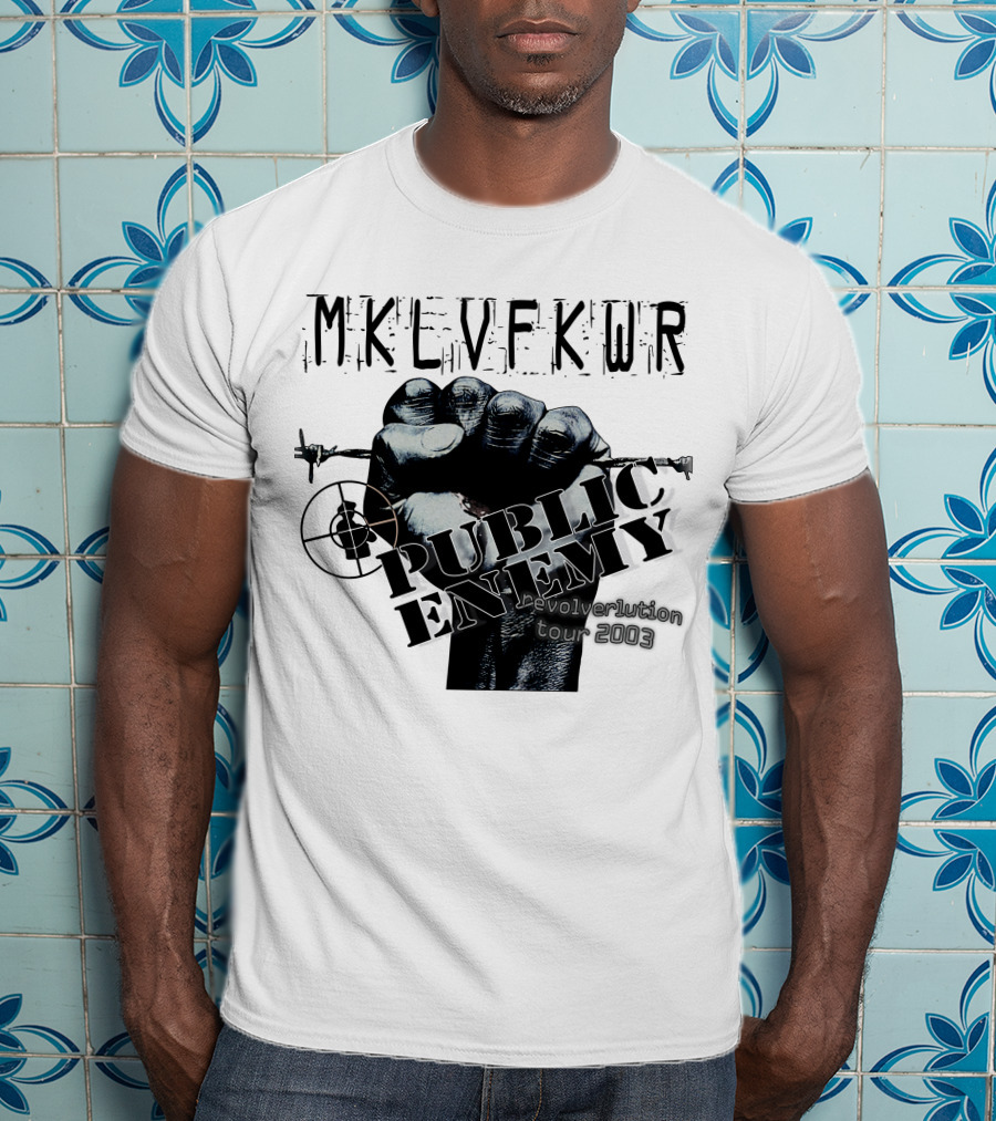 Mklvfkwr Public Enemy Revolverlution Tour 2003 T-Shirt