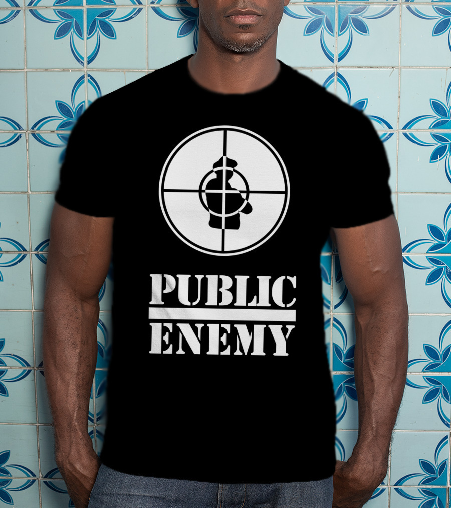 Public Enemy Classic Logo Target Silhouette T-Shirt