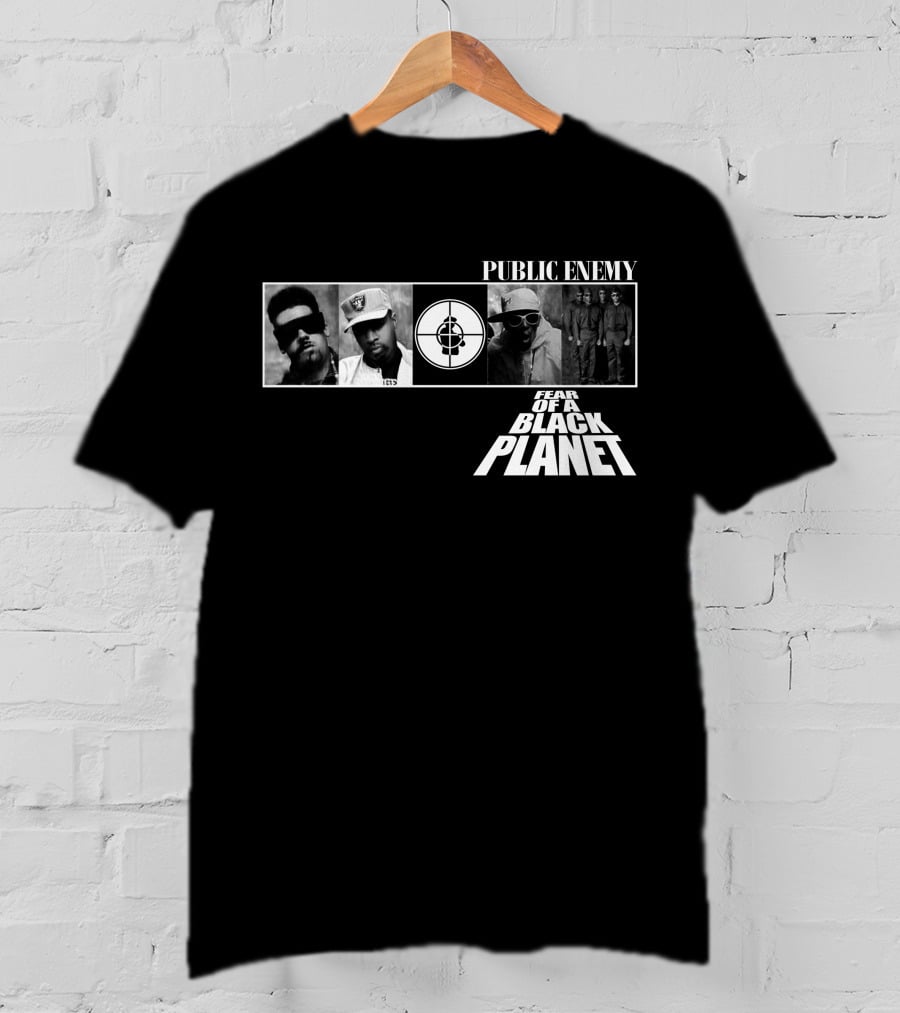 Public Enemy Fear Of A Black Planet 1990 Album Cover T-Shirt