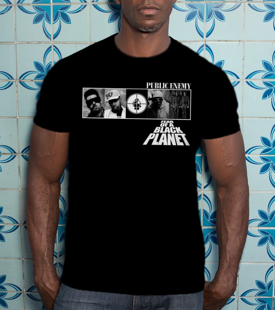 Public Enemy Fear Of A Black Planet 1990 Album Cover T-Shirt