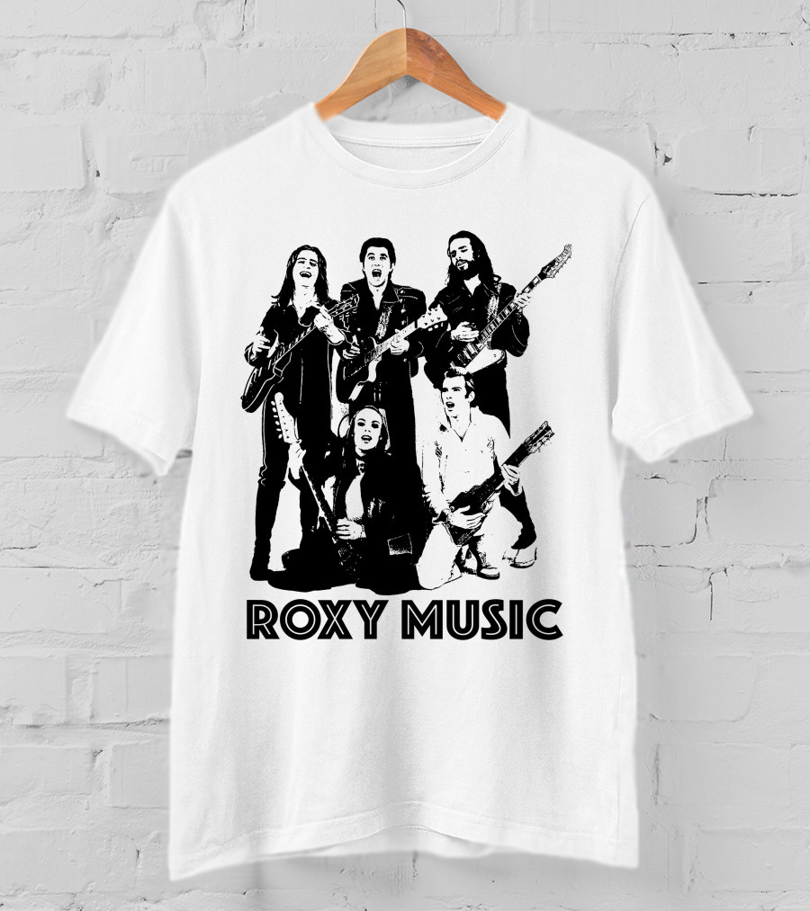 Roxy Music Band Members With Guitars T-Shirt