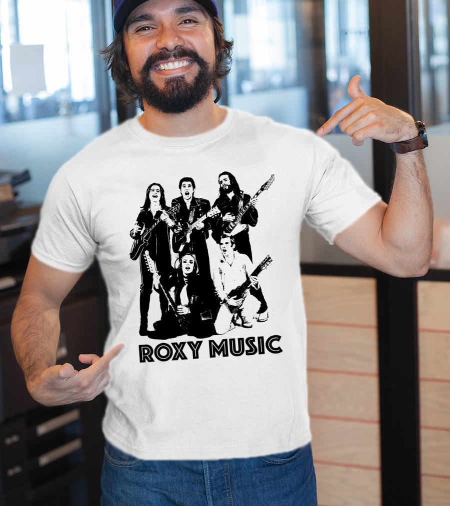 Roxy Music Band Members With Guitars T-Shirt