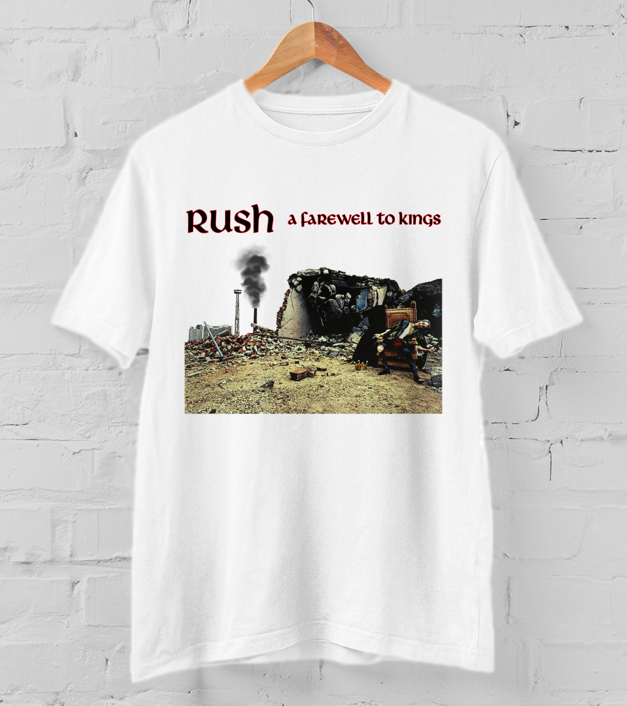Rush A Farewell To Kings Album Cover Industrial Ruins Scene T-Shirt