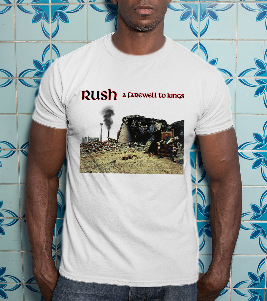 Rush A Farewell To Kings Album Cover Industrial Ruins Scene T-Shirt