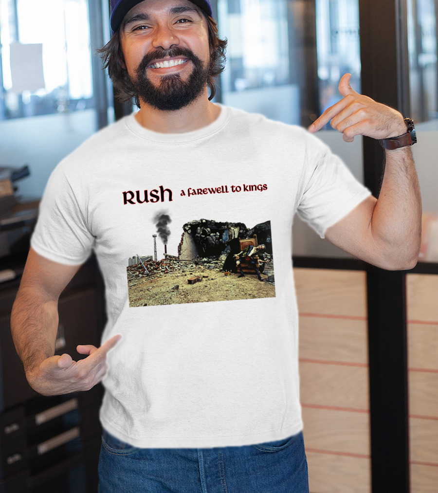 Rush A Farewell To Kings Album Cover Industrial Ruins Scene T-Shirt