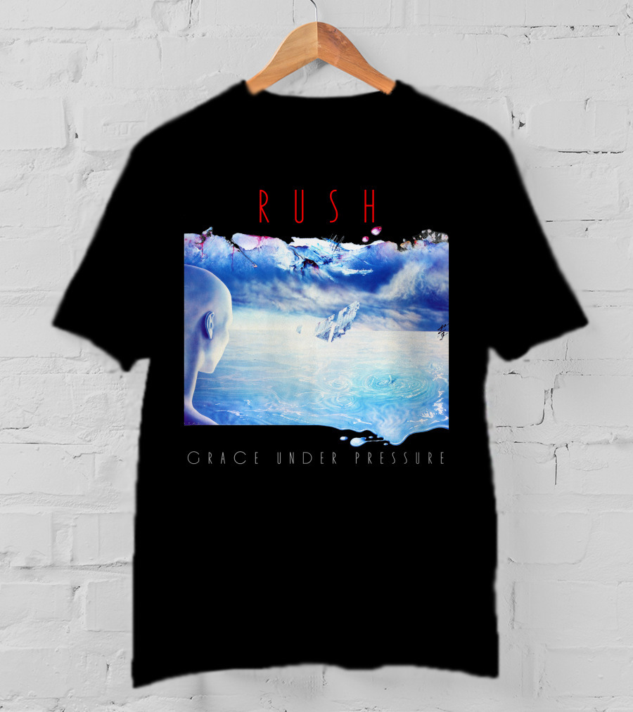 Rush Grace Under Pressure Oceanic Scene T-Shirt