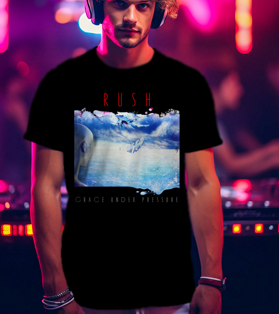 Rush Grace Under Pressure Oceanic Scene T-Shirt