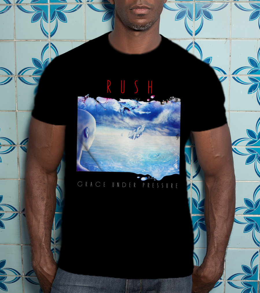 Rush Grace Under Pressure Oceanic Scene T-Shirt