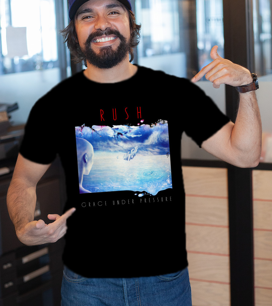 Rush Grace Under Pressure Oceanic Scene T-Shirt