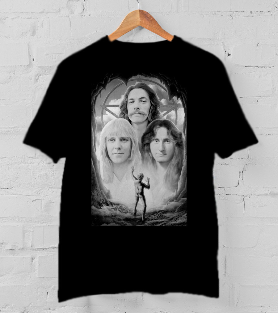 Rsh Band Portrait With Starman And Pentagram T-Shirt