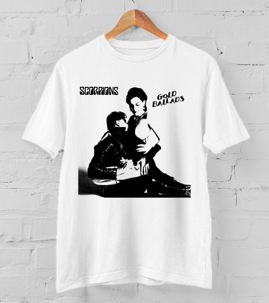 Scorpions Gold Ballads Album Cover Black And White Art Scp T-Shirt