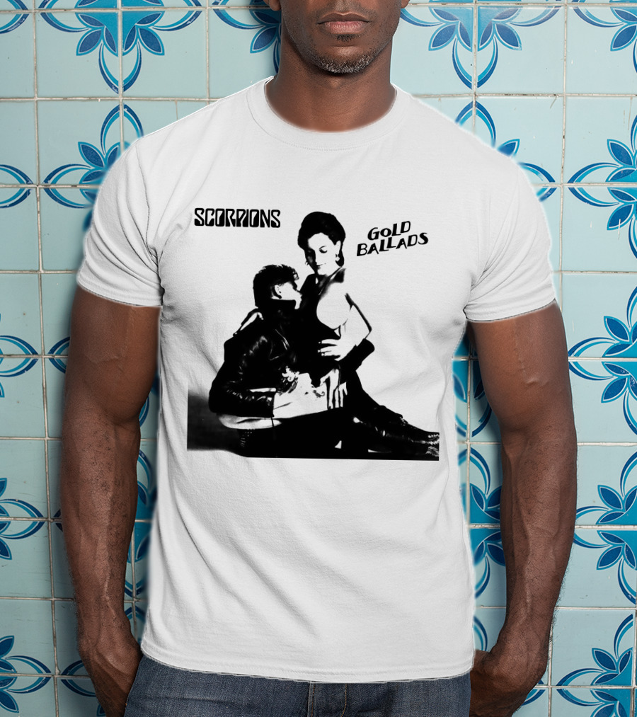 Scorpions Gold Ballads Album Cover Black And White Art Scp T-Shirt