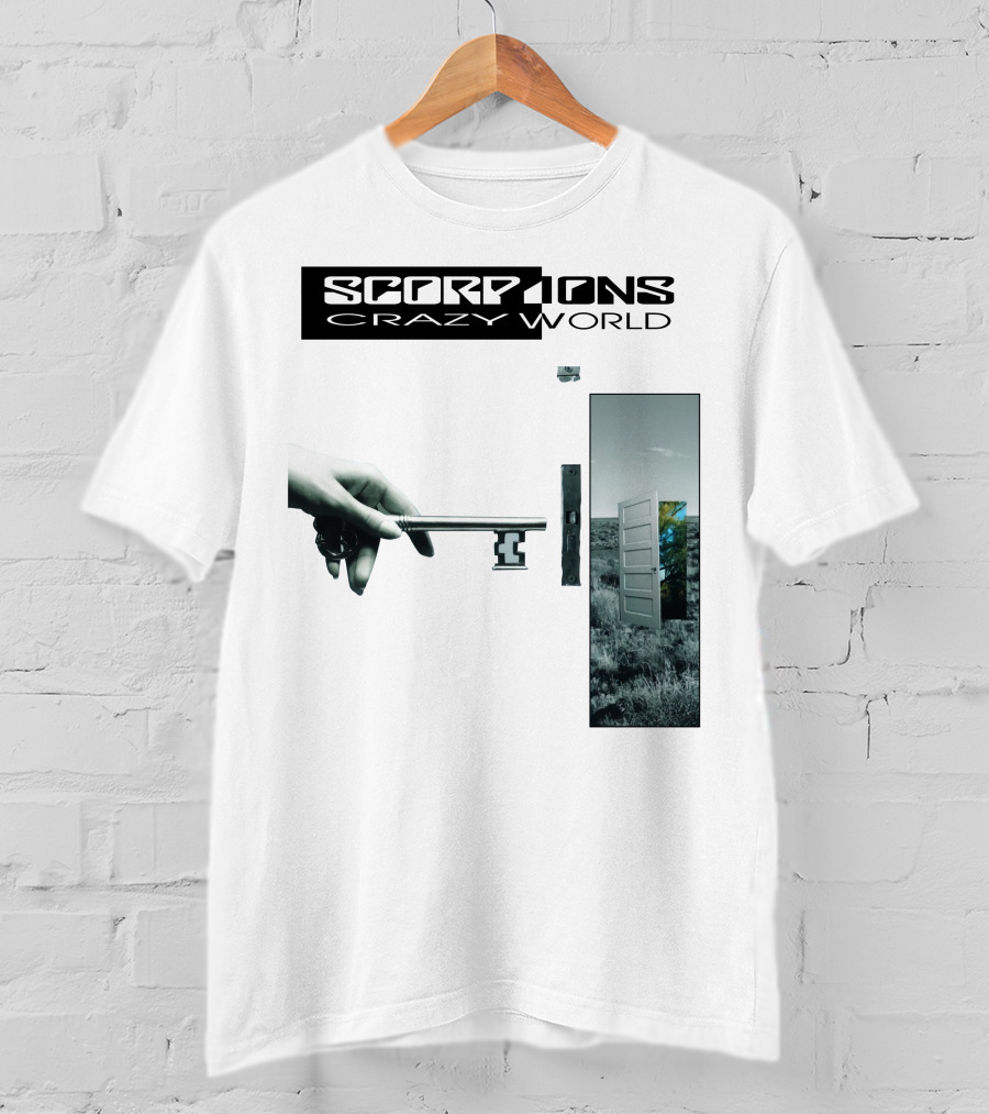 Scorpions Crazy World Key And Door Landscape T-Shirt