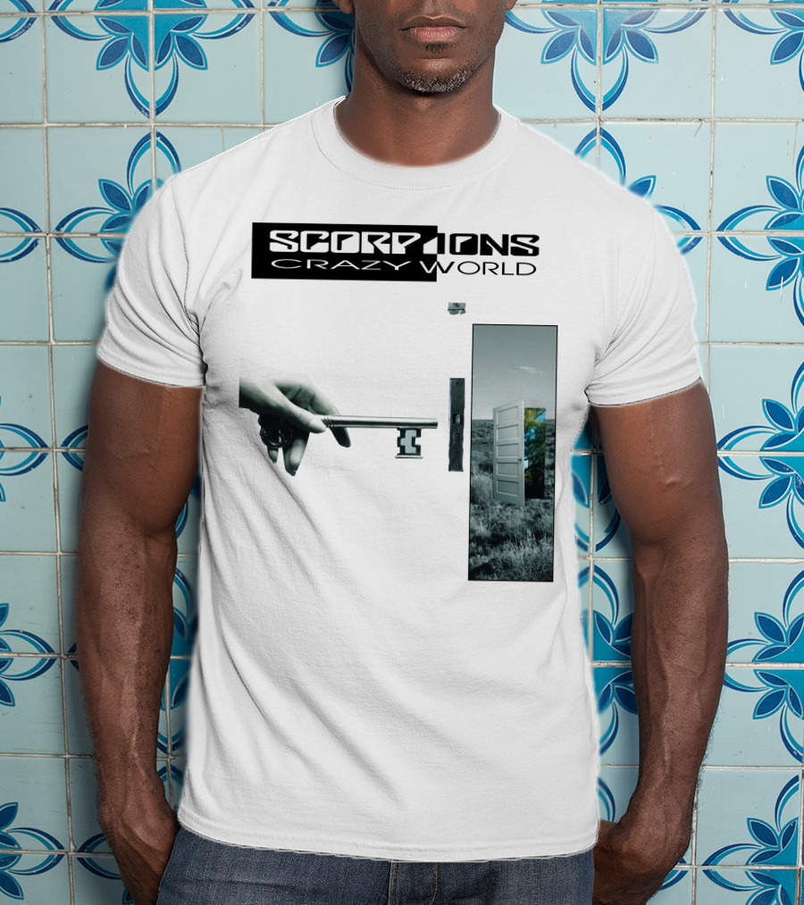Scorpions Crazy World Key And Door Landscape T-Shirt
