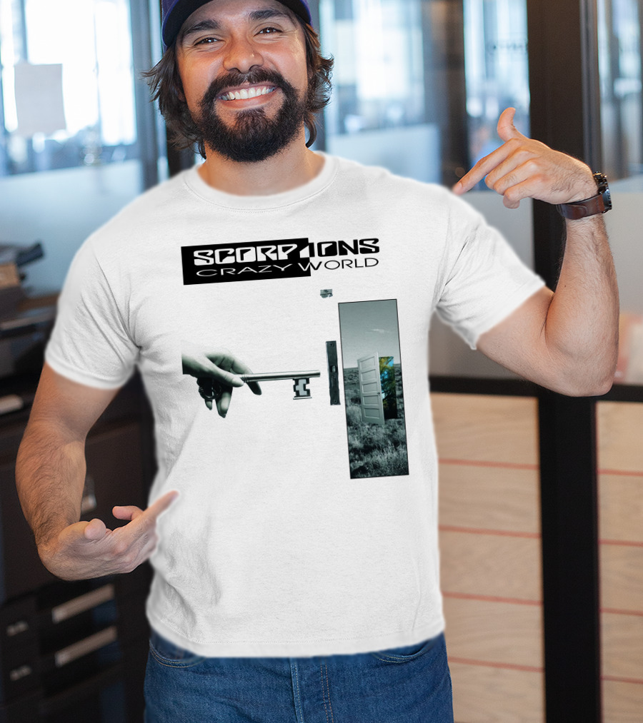Scorpions Crazy World Key And Door Landscape T-Shirt