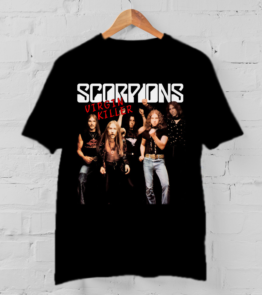 Scorpions Virgin Killer Album Cover Band Photo T-Shirt
