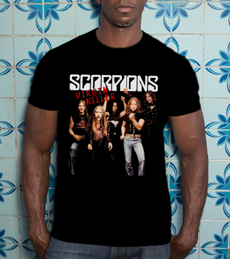 Scorpions Virgin Killer Album Cover Band Photo T-Shirt